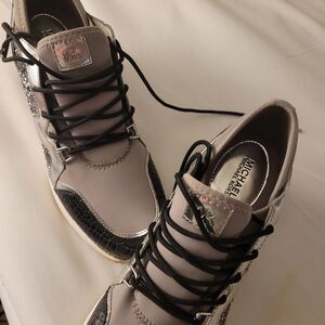 Michael Kors Gray and Black Sneakers